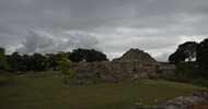 Ah May Group at Oxkintok Ruins - oxkintok mayan ruins,oxkintok mayan temple,mayan temple pictures,mayan ruins photos